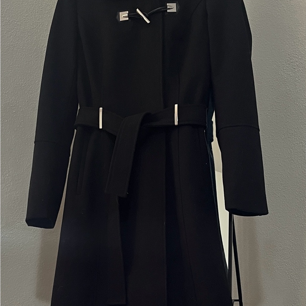 Ricki's Black coat Faux Fur Hood Belt - Picture 9 of 9